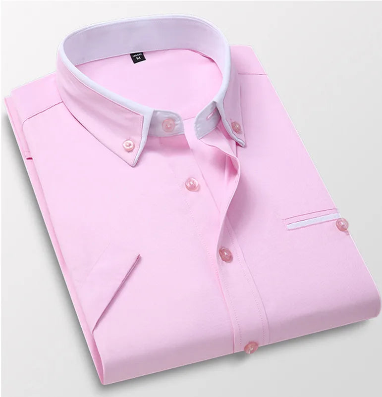 Qj Cinga Men's Luxury Broadcloth Shirt