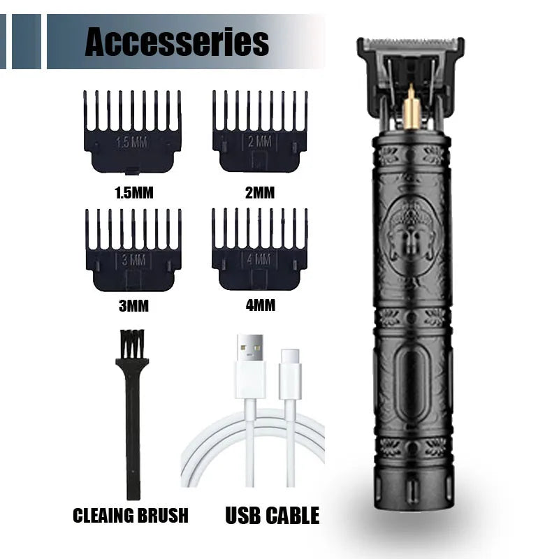 New!T9 Electric Hair Trimmer/Accessories | USB Professional Shaver | 0mm Bald Fade Cutting Machine Portable for Men Home Haircut