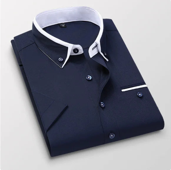 Qj Cinga Men's Luxury Broadcloth Shirt