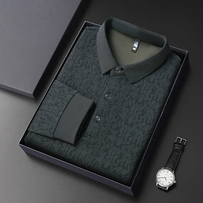 Long Sleeve Polo Shirt Korean Edition Summer