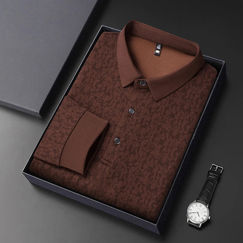 Long Sleeve Polo Shirt Korean Edition Summer