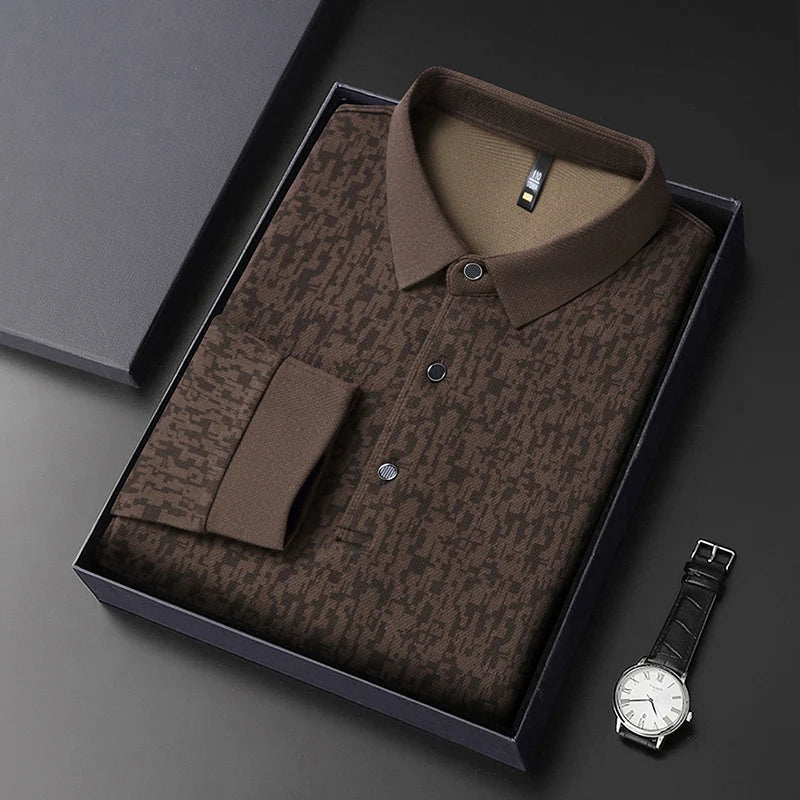 Long Sleeve Polo Shirt Korean Edition Summer
