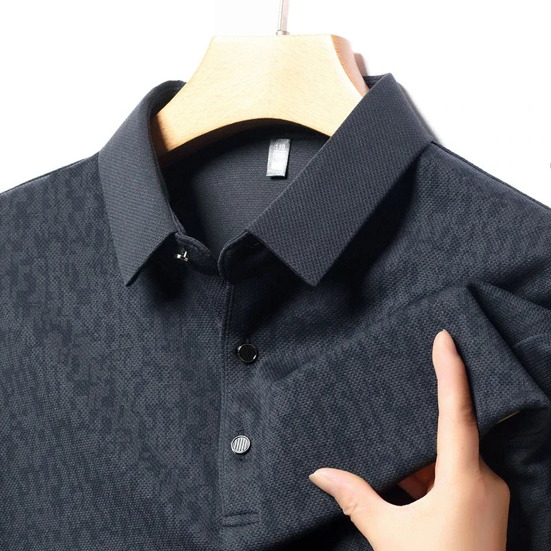 Long Sleeve Polo Shirt Korean Edition Summer