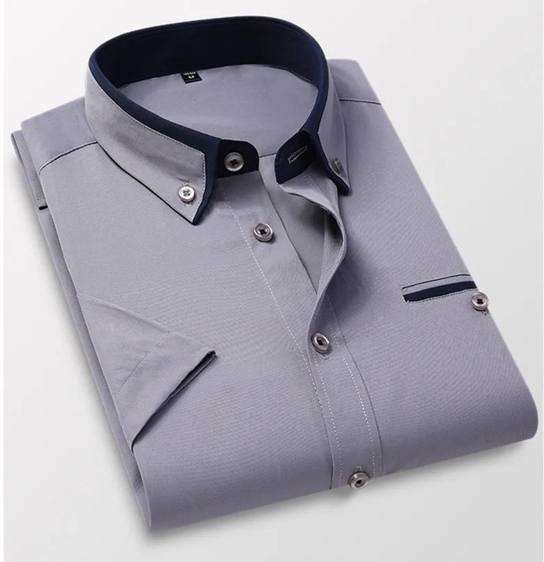 Qj Cinga Men's Luxury Broadcloth Shirt