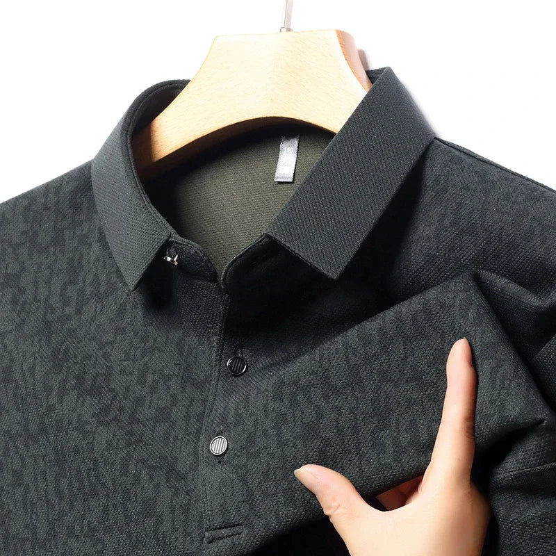 Long Sleeve Polo Shirt Korean Edition Summer