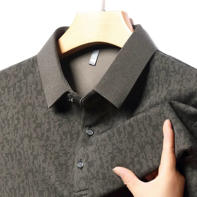 Long Sleeve Polo Shirt Korean Edition Summer