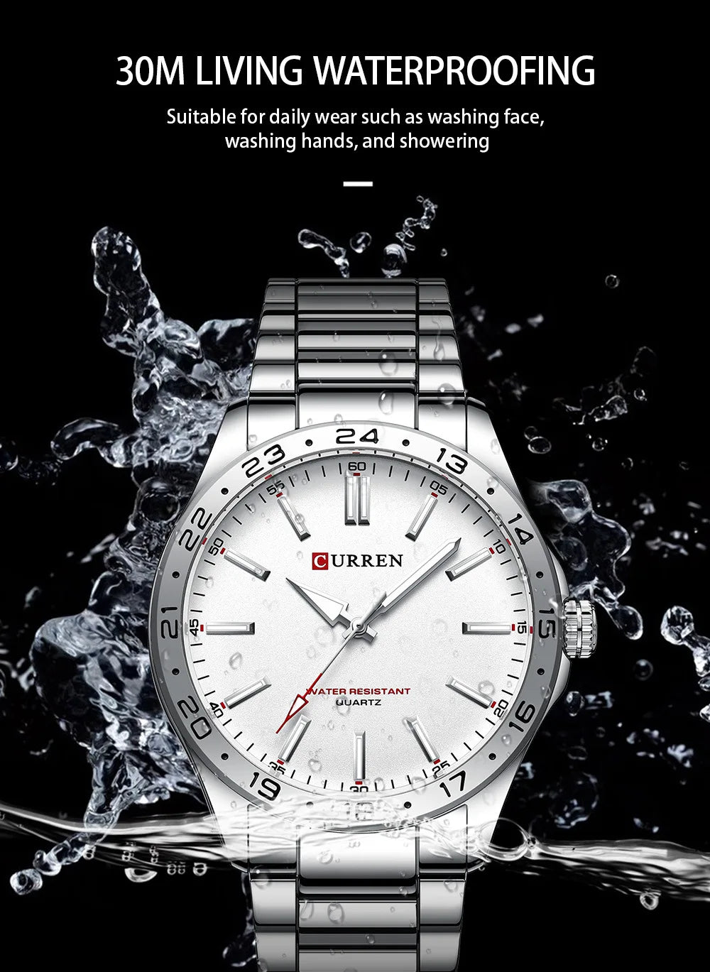 CURREN 8452 Men Quartz Watch