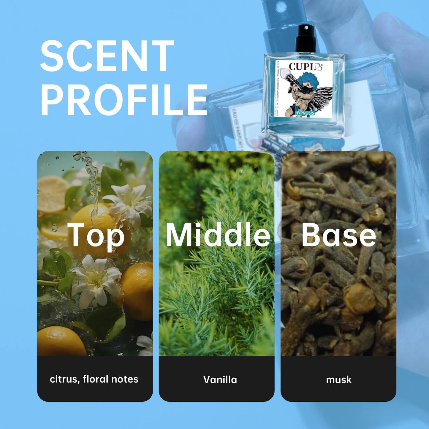 Cupid Perfume Infused Cologne