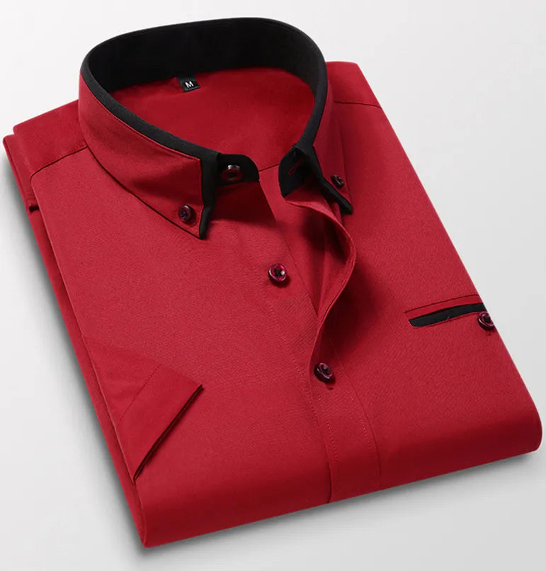 Qj Cinga Men's Luxury Broadcloth Shirt