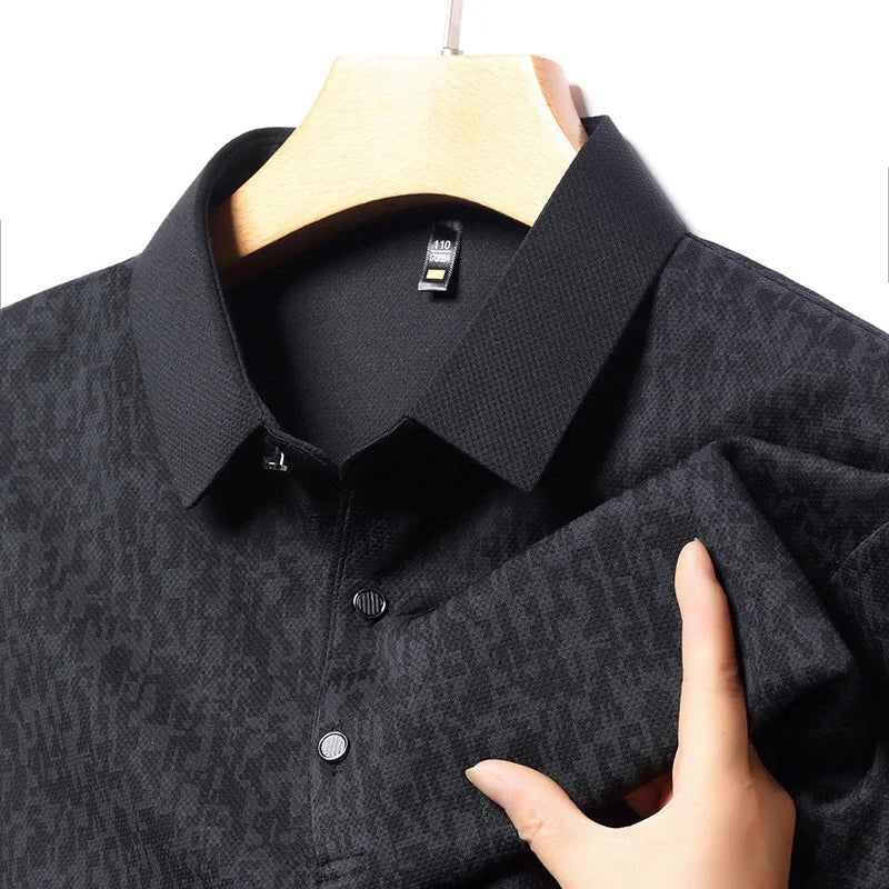 Long Sleeve Polo Shirt Korean Edition Summer