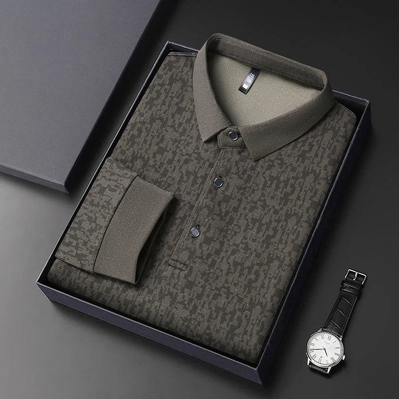 Long Sleeve Polo Shirt Korean Edition Summer