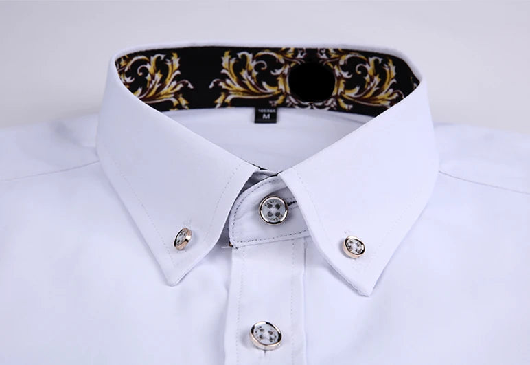 Qj Cinga Men's Luxury Broadcloth Shirt