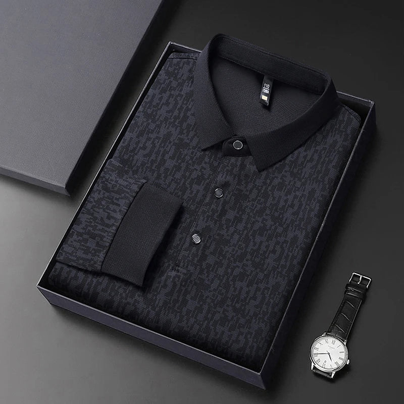 Long Sleeve Polo Shirt Korean Edition Summer