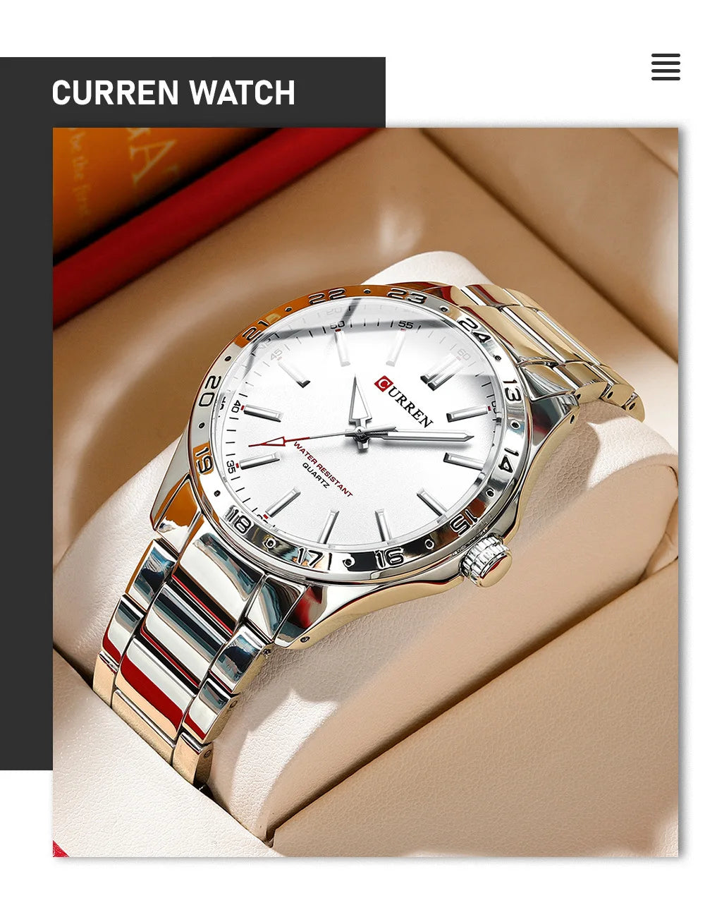 CURREN 8452 Men Quartz Watch