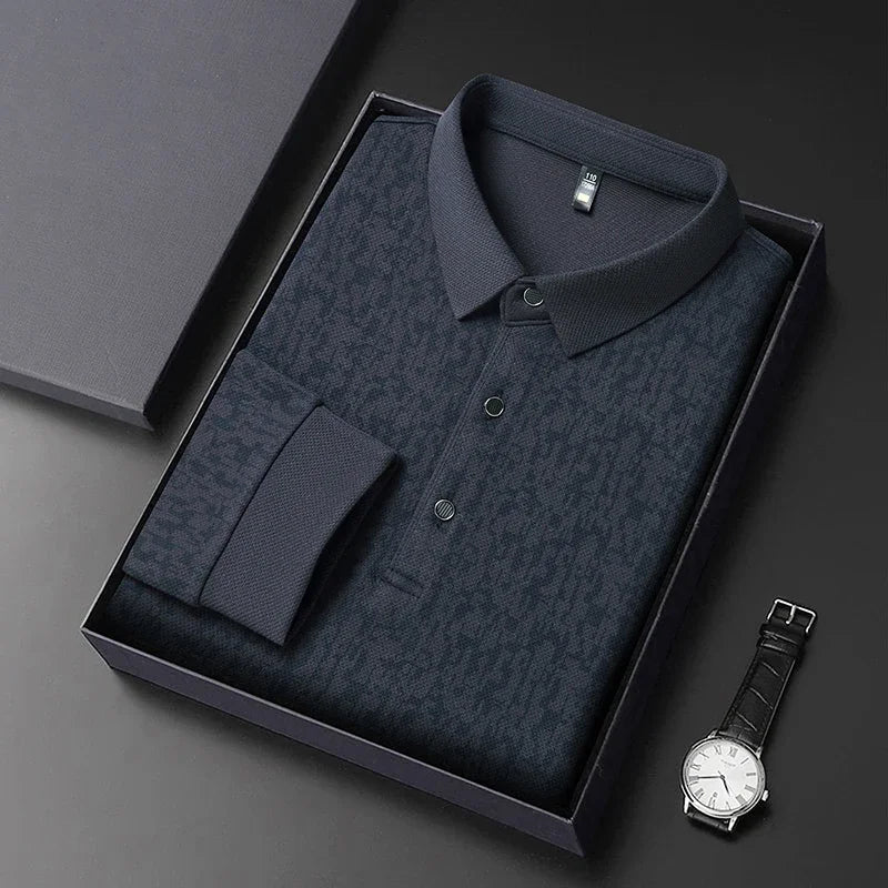Long Sleeve Polo Shirt Korean Edition Summer