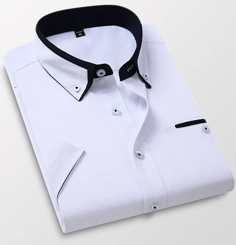 Qj Cinga Men's Luxury Broadcloth Shirt