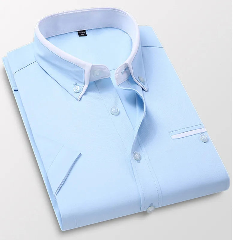 Qj Cinga Men's Luxury Broadcloth Shirt