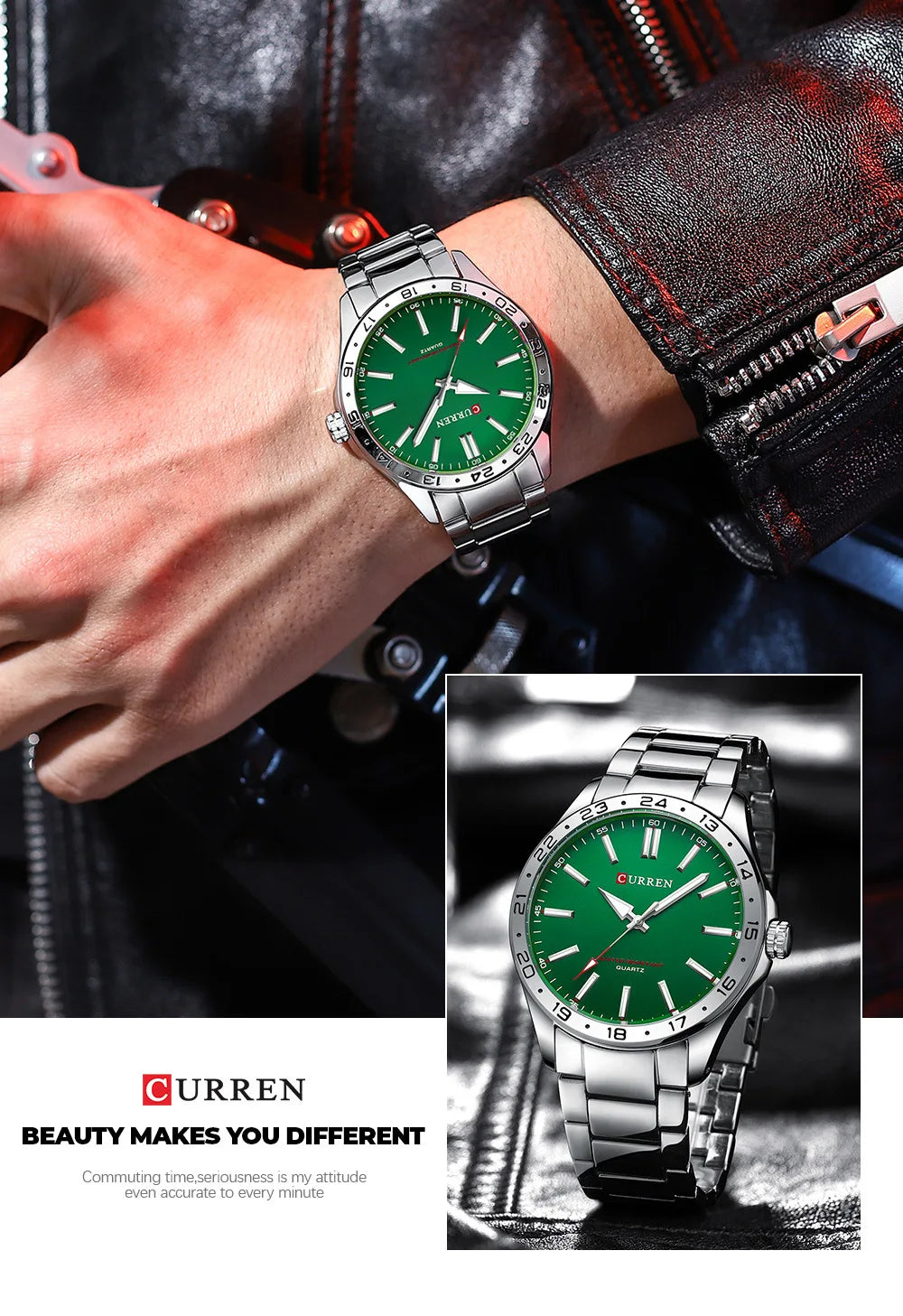 CURREN 8452 Men Quartz Watch