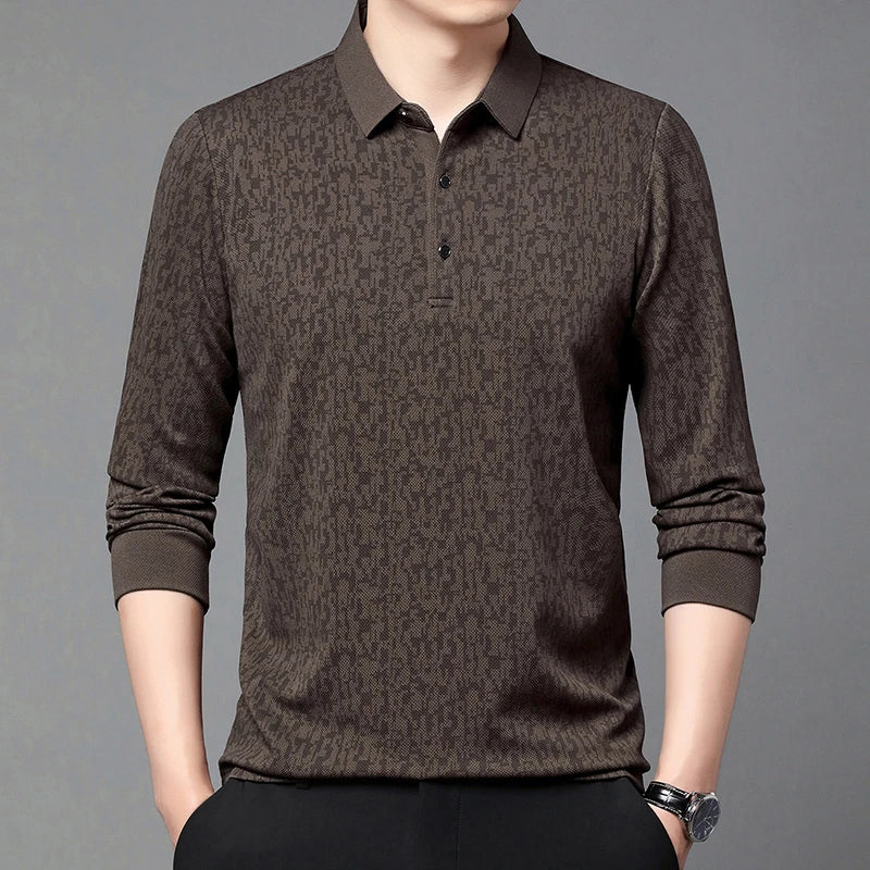 Long Sleeve Polo Shirt Korean Edition Summer